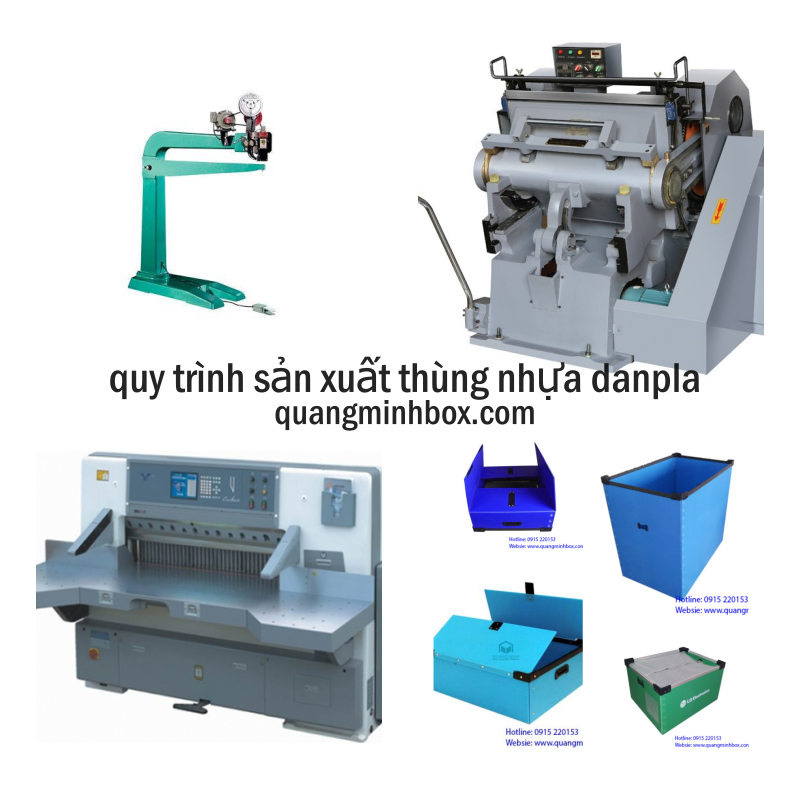 Thùng nhựa Danpla-quy trình sản xuất thùng nhựa Danpla- Công ty Sản xuất Bao bì Quang Minh